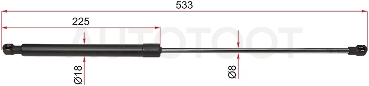 Амортизатор крышки багажника LAND ROVER RANGE ROVER 02-12