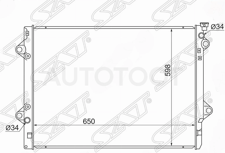 Радиатор охлаждения 5VZ /1GR /3RZ /2TR