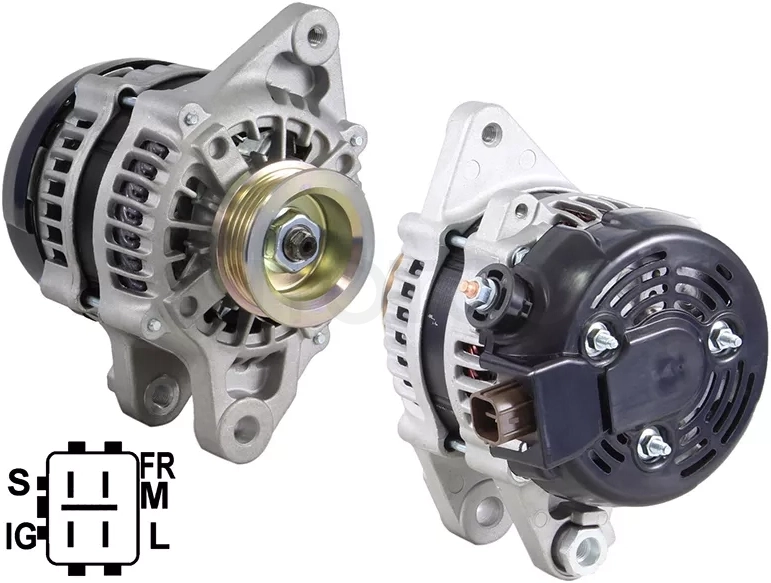Генератор TOYOTA COROLLA/ALTIS/VIOS/YARIS 1.3/1.5 07-14 1NZ/2NZFE 12V 80A