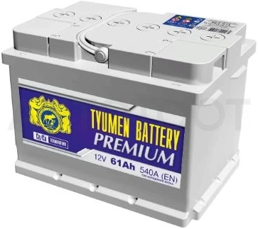 Аккумулятор TYUMEN BATTERY 61Ah 540A обратная полярность (-+)
