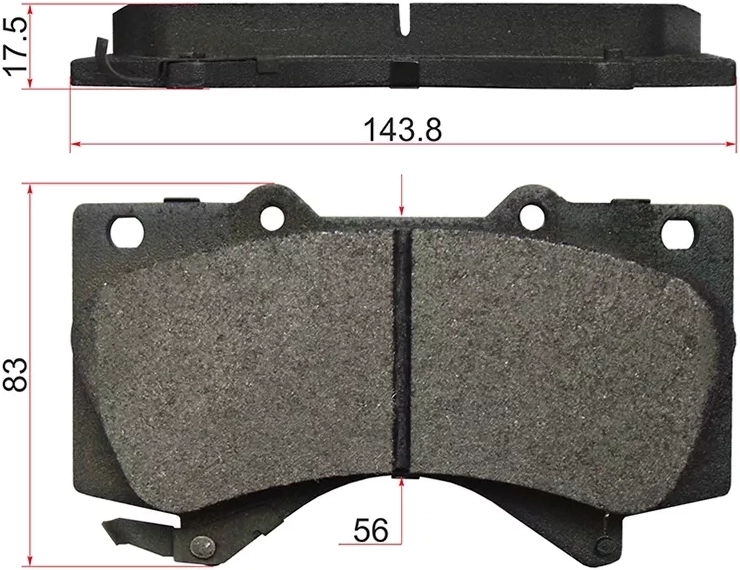 Колодки тормозные (Спереди) Toyota Land Cruiser (J200) 07-21 / Lexus LX 07-23