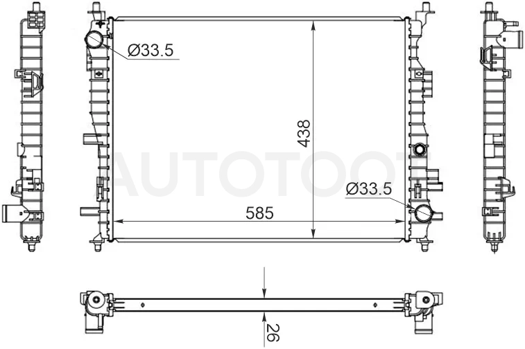 Радиатор JAC J7 20