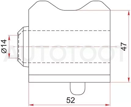 Втулка стабилизатора Toyota Avensis (T270) 08-18 / Corolla 06-19 (Перед/ Справа/ 23.00)