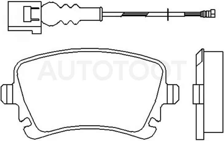 Колодки тормозные (Сзади) Audi A4 00-09 / A6 04-10 / A8 02-10 / Volkswagen Transporter 03- / Audi A6 allroad quattro 06-12 / S4 03-11 / S6 06-11 / S8 06-11