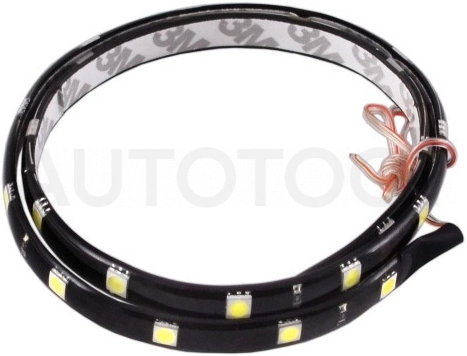 60см Лента светодиодная 12V 60см 24 SMD диодов Белая SKYWAY
