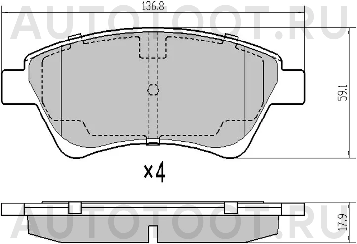 Колодки тормозные передние -BD6314 LYNXauto для RENAULT MEGANE