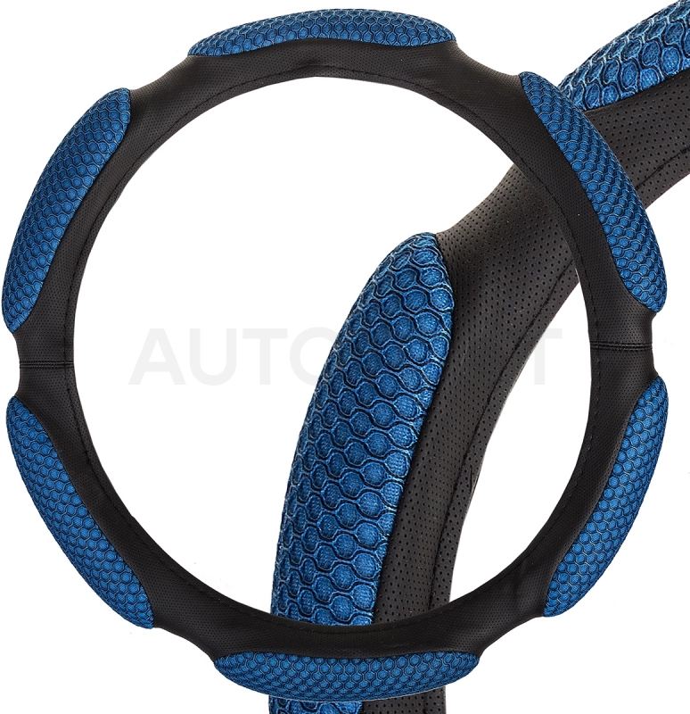 Оплетка SKYWAY Sponge snood 6 подушечек L Синяя экокожа