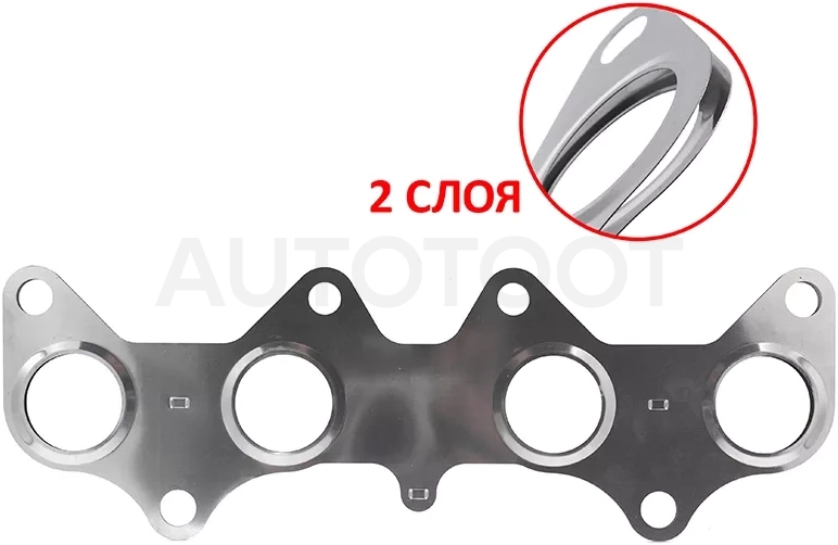 Прокладка выпускного коллектора TOYOTA COROLLA/CORSA 4E-FE 95