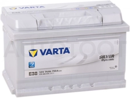 Аккумулятор VARTA 74Ah 750A обратная полярность(-+)