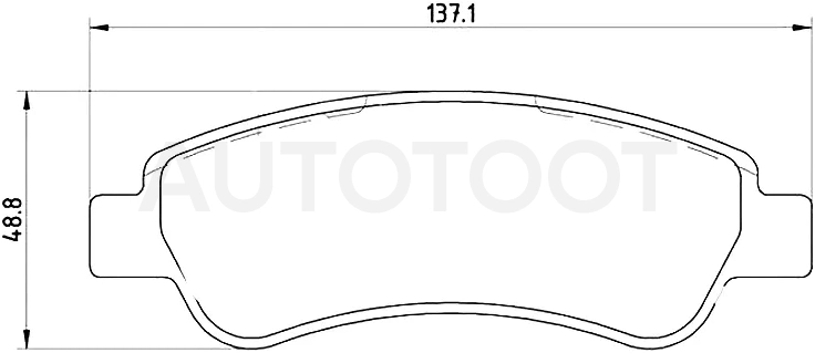 Колодки тормозные (Сзади) Peugeot Boxer 06- / Citroen Jumper 06- / Fiat Ducato 06