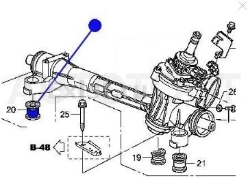 Сайлентблок рулевой рейки -ST53684TF0003 Sat для HONDA FIT, HONDA JAZZ