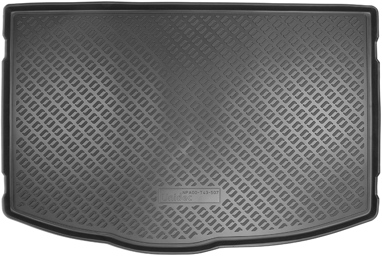 Коврик в багажник NORPLAST, черный, полиуретан, хэтчбек -  для KIA RIO