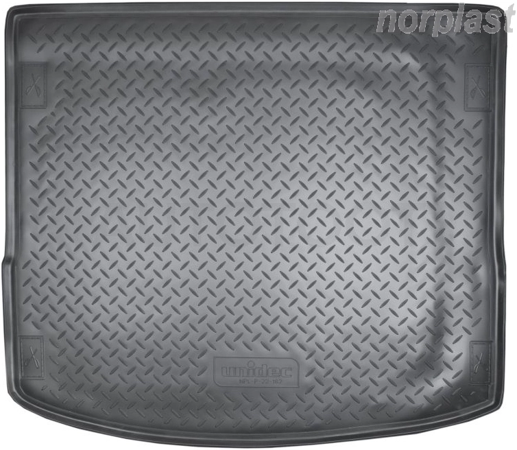 Коврик в багажник NORPLAST, черный, полиуретан, универсал