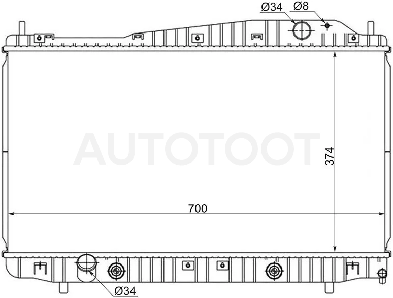 Радиатор охлаждения MT AT 1.8L 2L 2.5L -  для DAEWOO CHEVYEPICA