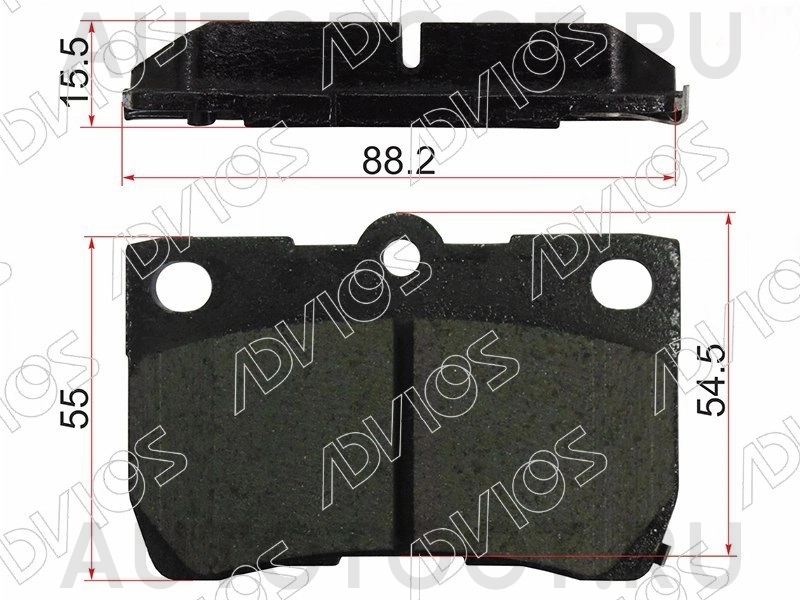 Колодки тормозные задние -SX1263 Sufix для TOYOTA CROWN, LEXUS GS300