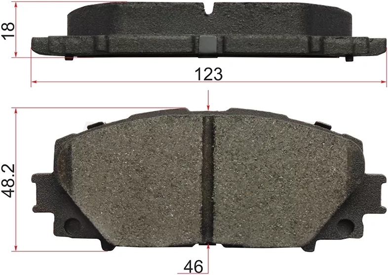 Колодки тормозные (Спереди) Toyota Allion (T260) 07-21 / Corolla (E180) 12-19 / Corolla Fielder (E140,E160) 06- / Premio 07-21
