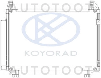 Радиатор кондиционера -  для TOYOTA YARIS, TOYOTA VITZ, TOYOTA ECHO, TOYOTA BELTA