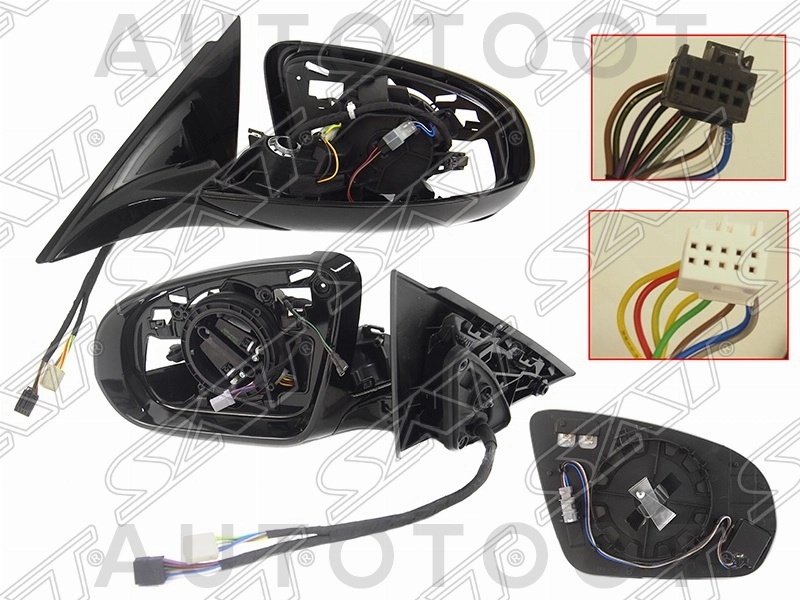 Зеркало (складное, обогрев, поворот, память, подсветка, мёртвая зона) -  для MERCEDES E-CLASS