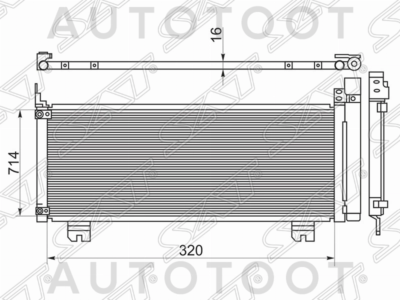 Радиатор кондиционера -  для LEXUS RX270, LEXUS RX450H, LEXUS RX350