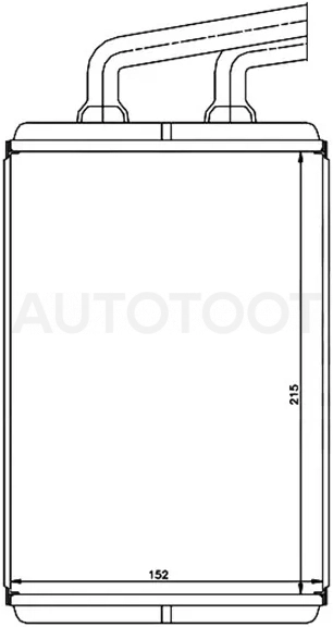 Радиатор отопителя салона Hyundai Elantra 00-09 / Coupe 02-09