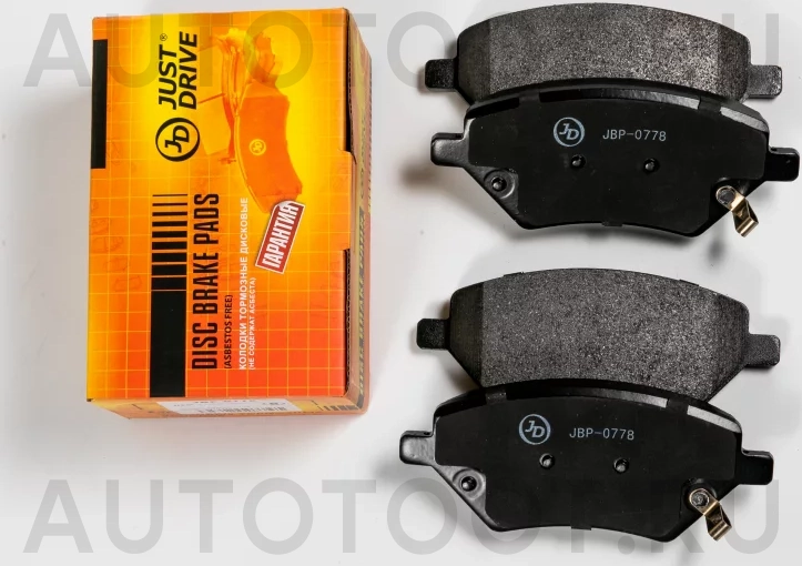 Колодки тормозные дисковые передние, комплект - Артикул JBP0778 - Производитель Just Drive - Фото, Отзывы, Цены