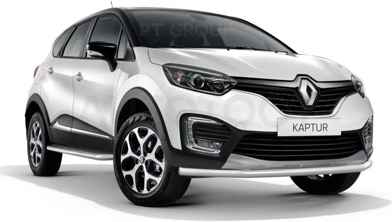 RENAULT Kaptur 2016-  Защита переднего бампера одинарная Ø63мм (НПС) - Артикул RKA220203 - Производитель PT Group - Фото, Отзывы, Цены