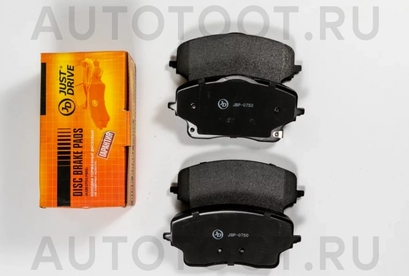 Колодки тормозные дисковые передние - Артикул JBP0750 - Производитель Just Drive - Фото, Отзывы, Цены