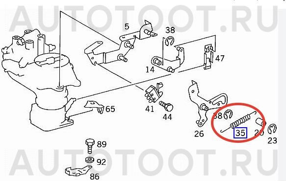 Пружина A1029930910 -  для MERCEDES E-CLASS