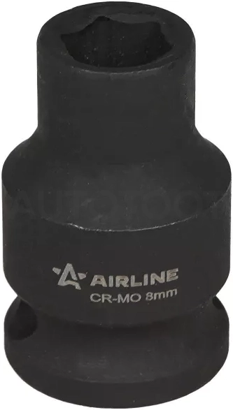 Головка ударная торцевая 3/8"DR шестигранная 8мм, L=30мм - Артикул ATAS303 - Производитель Airline - Фото, Отзывы, Цены