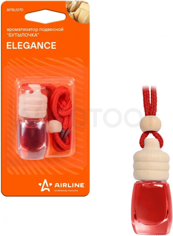 Ароматизатор подвесной "Бутылочка" Elegance - Артикул AFBU070 - Производитель Airline - Фото, Отзывы, Цены