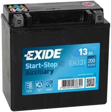 Аккумулятор EXIDE 13Ah 200A прямая полярность(+-)