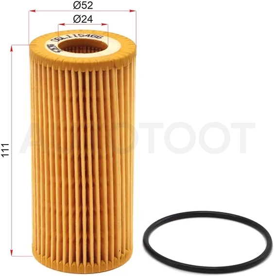 Фильтр масляный (картридж) AUDI A4 1.8/2.0 TFSI 12-/AUDI A5 07-/A6 14-/Q3 2.0 TFSI 14-18/Q5 2.0 TFSI