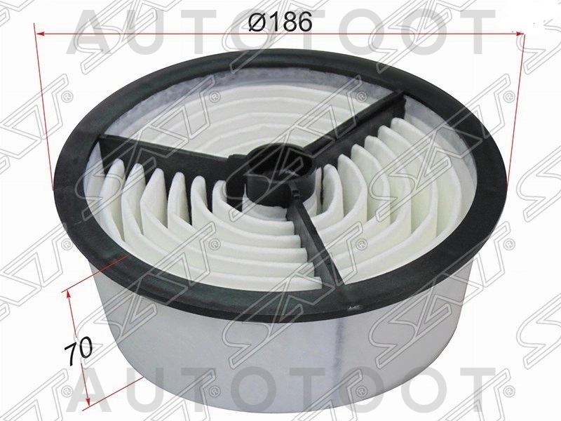 Фильтр воздушный -ST1780113050 Sat для TOYOTA TOWN ACE, TOYOTA LITE ACE NOAH