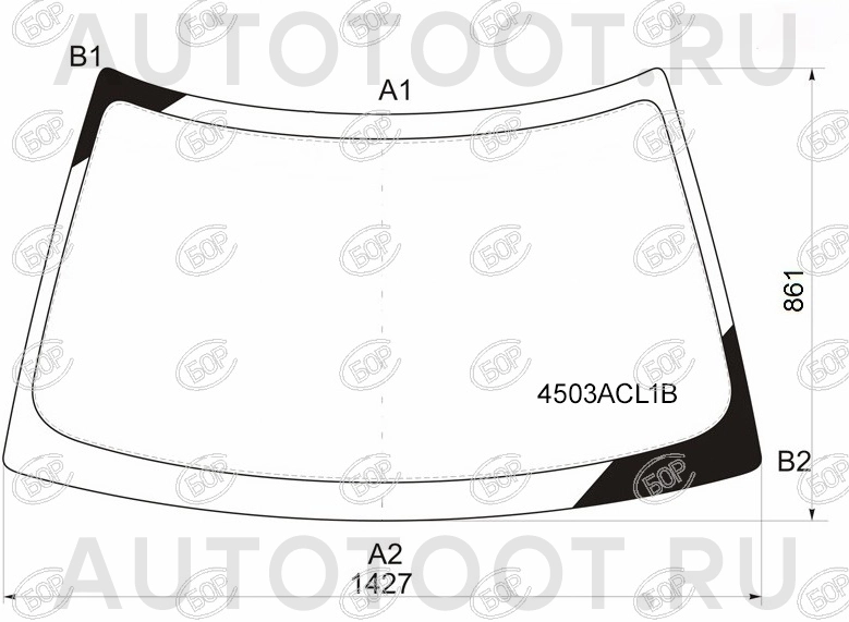 Cтекло лобовое -  для LADA (ВАЗ) PRIORA