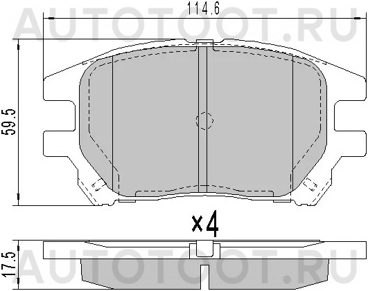 Колодки тормозные (Спереди) Lexus RX 97-03 / Toyota Harrier (XU10) 97-03 - Артикул ST0446548050 - Производитель Sat - Фото, Отзывы, Цены