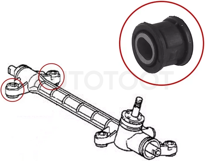 Сайлентблок рулевой рейки Toyota Corolla (E150,E120) 00-13 / Corolla Fielder 00-12