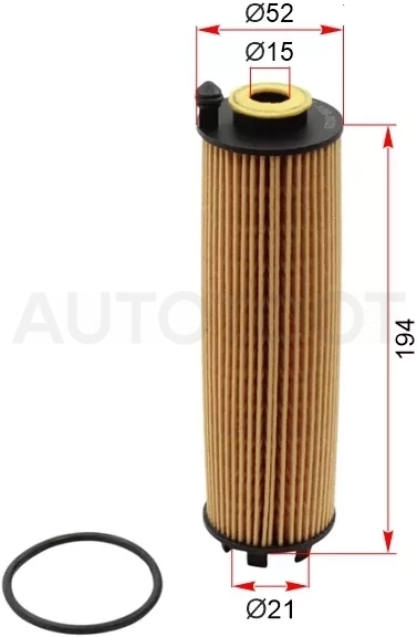 Фильтр масляный (картридж) MERCEDES A-CLASS W177 18-/ C-CLASS W205 18-/ E-CLASS W213 18-/ GLA 20-/ G