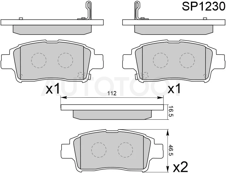 Колодки тормозные (Спереди) Toyota Probox 02-14 / Succeed 02-14 / Vitz 99-05 / Echo 99-05