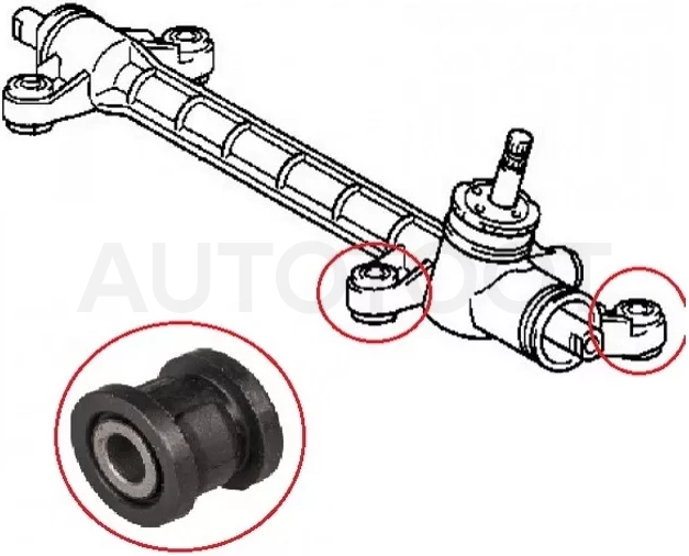 Сайлентблок рулевой рейки 2 -ST4551012290B2 Sat для TOYOTA WILL VS