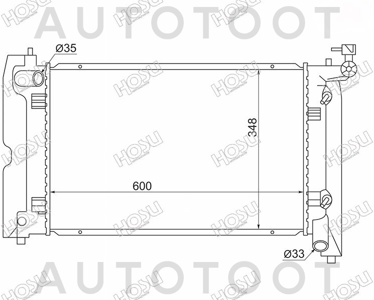 Радиатор охлаждения АКПП бензин 1ZZ-FE/3ZZ-FE/4ZZ-FE -TY0002ZZT250 Sat для TOYOTA AVENSIS, TOYOTA COROLLA, TOYOTA COROLLA FIELDER