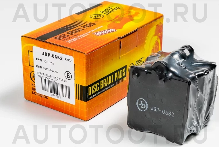 Колодки тормозные дисковые задние GDB1335 - Артикул JBP0682 - Производитель Just Drive - Фото, Отзывы, Цены