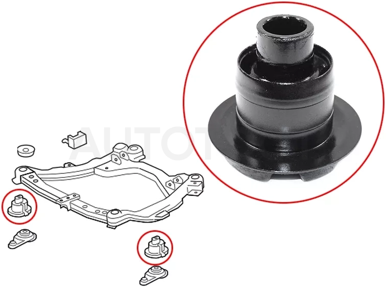 Сайлентблок подрамника Toyota Camry (XV40,XV50) 06-21 / Lexus ES 06-18 - Артикул ST5221133090 - Производитель Sat - Фото, Отзывы, Цены