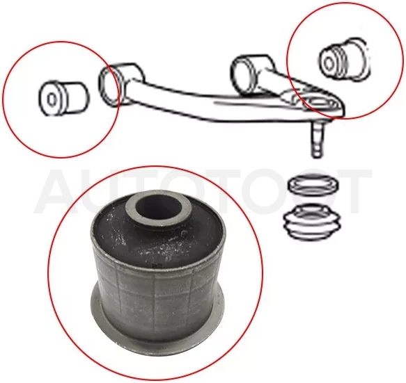 Сайлентблок рычага Toyota Land Cruiser (J200) 07-21 / Lexus LX 07-23 - Артикул ST486320C010 - Производитель Sat - Фото, Отзывы, Цены