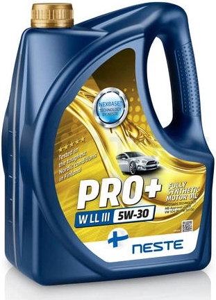 5W30 NESTE 4л масло моторное NESTE Pro+ W LL-III 5w-30 полностью синтетическое