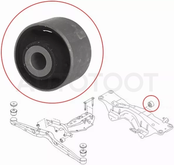 Сайлентблок опоры двигателя Subaru Forester 97-08 / Impreza 92-00