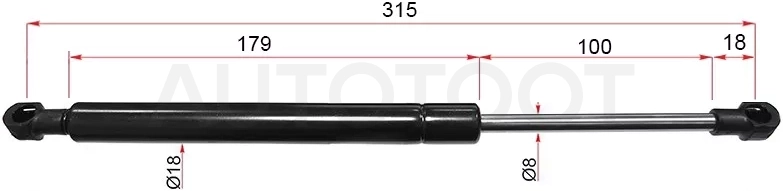 Амортизатор крышки багажника -ST7L6845587A Sat для VOLKSWAGEN TOUAREG