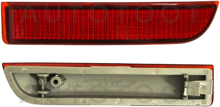 Бампер задний (с площадкой под номер и отражатель ST-212-2925) -  для TOYOTA RAV4