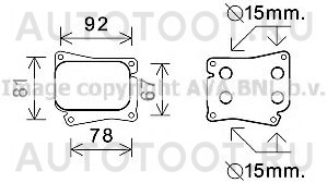 Радиатор масляный -PRS6032 Patron для MERCEDES C-CLASS, MERCEDES E-CLASS