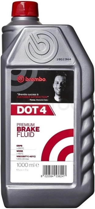 Жидкость тормозная DOT-4 BREMBO LV, 1л, для авто c ABS/ESP/ASR/TCS/EBD
