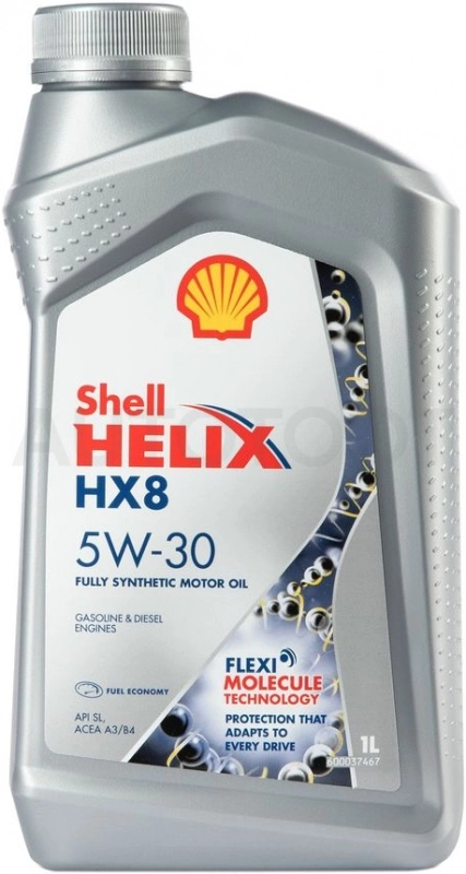 Масло моторное синтетическое Shell Helix HX8 Synthetic A3/B3 5W-30 1л